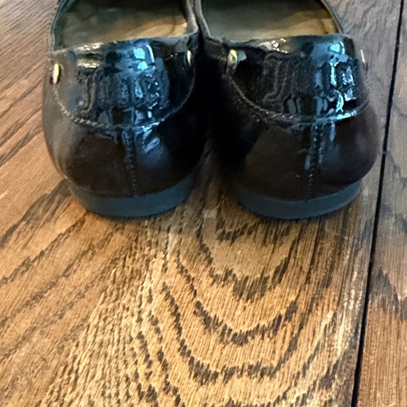 Juicy Couture Black Patent Loafers with Gold Buckle - Picture 10 of 10